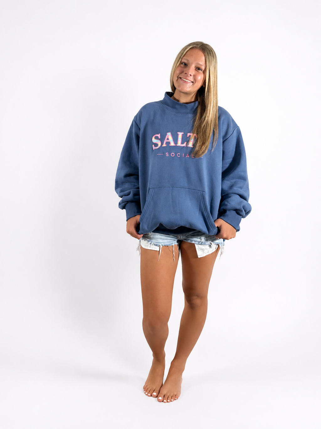 Mockneck with pocket